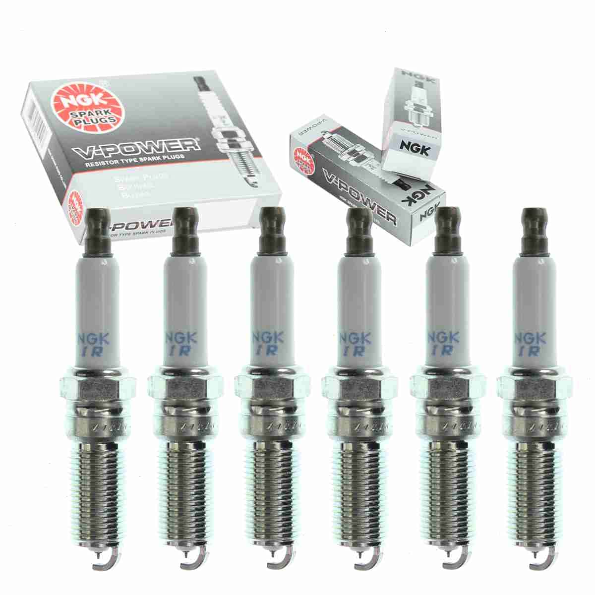 Sixity AutoNGK V-Power 6pcs Nickel Spark Plugs for Dodge Charger 06-10 2.7L V6