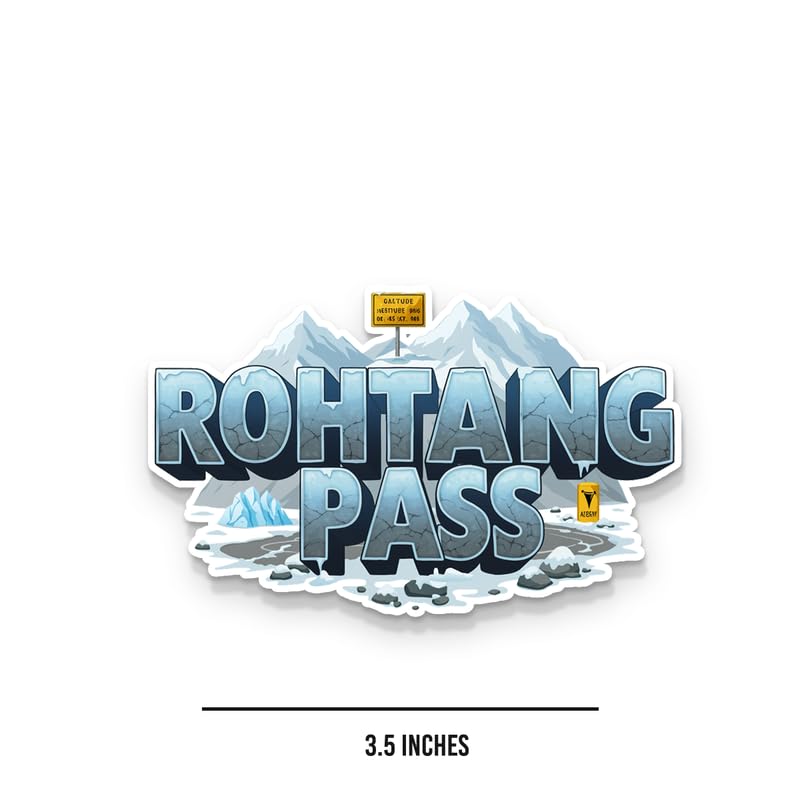 Image of Rohatang Pass Fridge Magnets, Glossy Finish, Stylish Magnet for Fridge, Wardrobe & Metal Surfaces