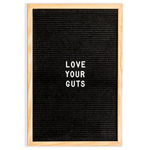 Vintage revivals black felt letter board 12x18 inches with 290 pl…