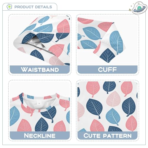 JUNZAN Colorful Leaves Kids Boys Sweatshirt Hoodie Fleece Sweatshirts for Boys Camping 4T3