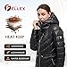 BINACL Women's Plus Size Winter Thicken Quilted Shiny Puffer Warm Long Coat with Big Hood Oversized Warm Mountain Thermal Casual Outwear Pockets Hooded Parka Jacket with Adjustable Waist(Black XL)