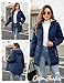 Yuson Girl Wintermantel Damen Warm Steppjacke Parka Lang Mantel Winter Jacke mit Kapuze Herbst Winter Steppmantel Outdoorjacke Elegant Kapuzenmantel mit Zipper, Tasche(Dunkelblau, M)