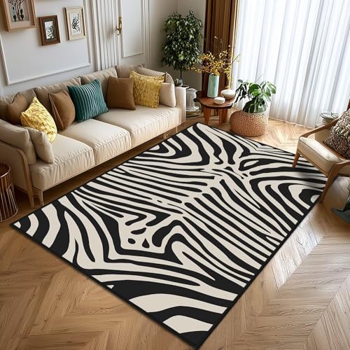Tapete decorativo con estampado de cebra 5x7 miniatura 3