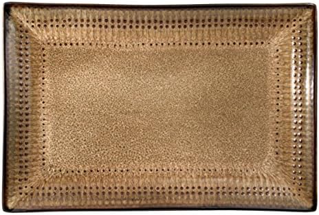 Pfaltzgraff Cambria Rectangle Platter, 14" x 9", Brown