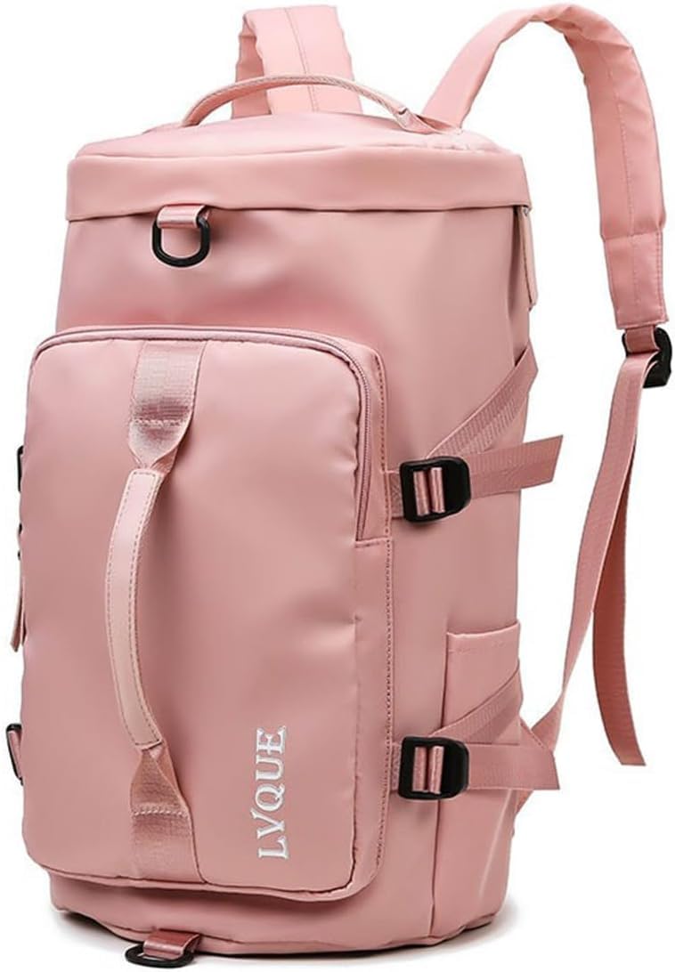 Stylish Gym Bag for Womens and Mens Sport Duffel Bag,Gym Bag with Shoe Compartment Multi Pocket Duffel Bag Large Capacity Sport Bag Gym Bag for Sport Gym Tote Bags Swimming Yoga (Heavenly Pink)