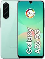 Samsung Celular Galaxy A26 5G 256GB, 8GB RAM, Câmera de 50MP, IP67, Tela Super AMOLED 6.7", NFC (Verde)