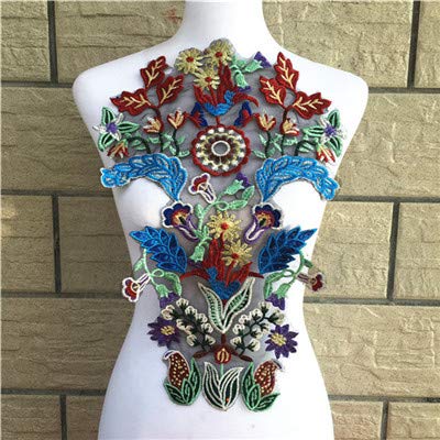 1 Pcs Embroidery Flower Lace Collar Fabric Sewing Knit Applique DIY Fringe Craft Ribbon Trim Wedding Supply Scrapbking