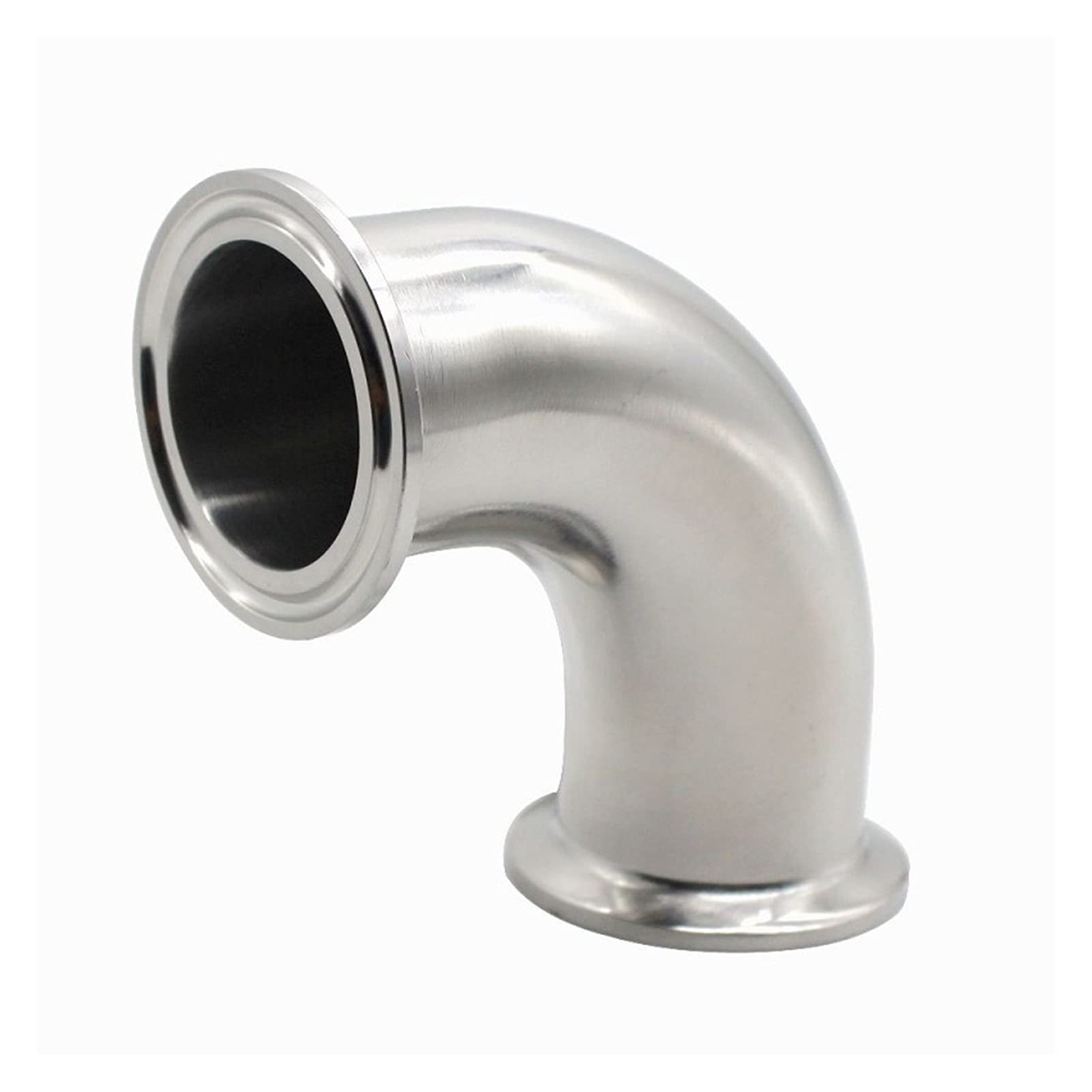 YANGQI yaoqijie Three Clip Codo de Acero Inoxidable SS304 316L 90 Codo de Grado 19MM-102mm Accesorios de pellizco caseros 3/4 "1" 1.5 "2" 2.5 "3" 4" Lasting