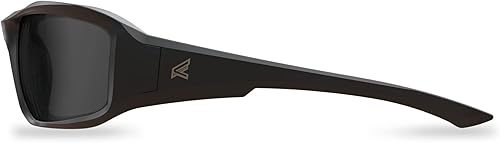 Miniatura 3 de EDGE Brazeau Safety Glasses, Polarized Lenses, Non-Slip, ImpactScratch Resistant, 99.9% UV Protect, ANSI Z87 Rated (Black Frame, Smoke Vapor Shield)