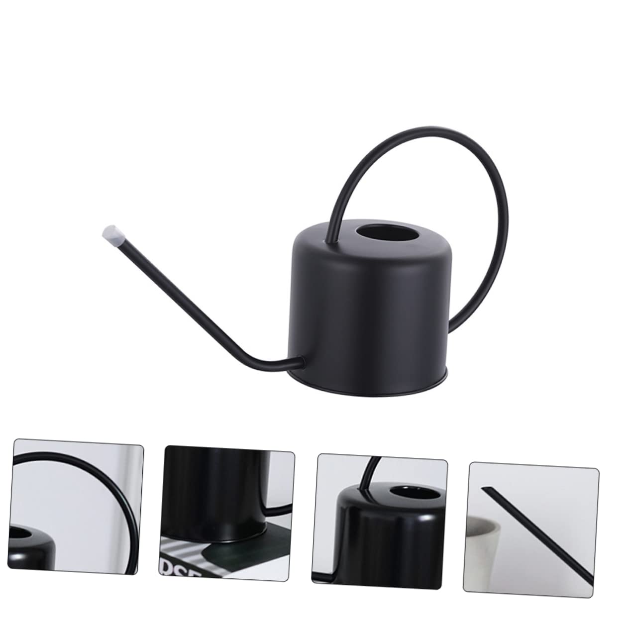 TOYANDONA Regadera Mango Ergonómico y Diseño Ligero de 1,3 L de Acero Inoxidable para Riego de Plantas Interiores y Exteriores