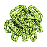 50pcs 8mm 2023 Pigeon Bands, Customized Bands for Pigeon Ring Birds Leg, Aluminum Bird Rings Leg Bands Ring Bands, Yellow