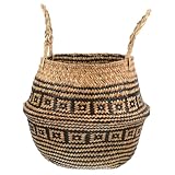 Panier ventral tissé : couleur simple et design de texture tissée classique, peut apporter un meilleur effet décoratif, panier décoratif pour la maison.