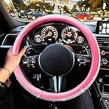 🚗[Tamaño general] -Este funda volante coche es adecuado para volantes de tamaño mediano con un diámetro de 14,5 pulgadas a 15 pulgadas (37 cm a 38 cm). El tamaño universal se adapta a la mayoría de vehículos, SUV, VANS, camiones. Fácil de instalar