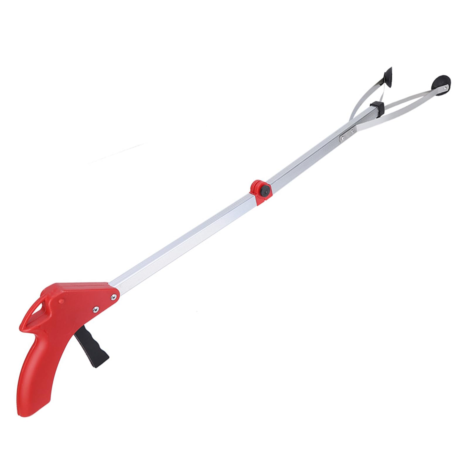 Grabber Reacher Tool, Suction Cup Grabber Reacher 31 Long Reacher Grabber Pickup Tool Trash Picker Upper Grabber Litter Picker, Arm Extension Grabber Tool for Elderly (Red Handle)