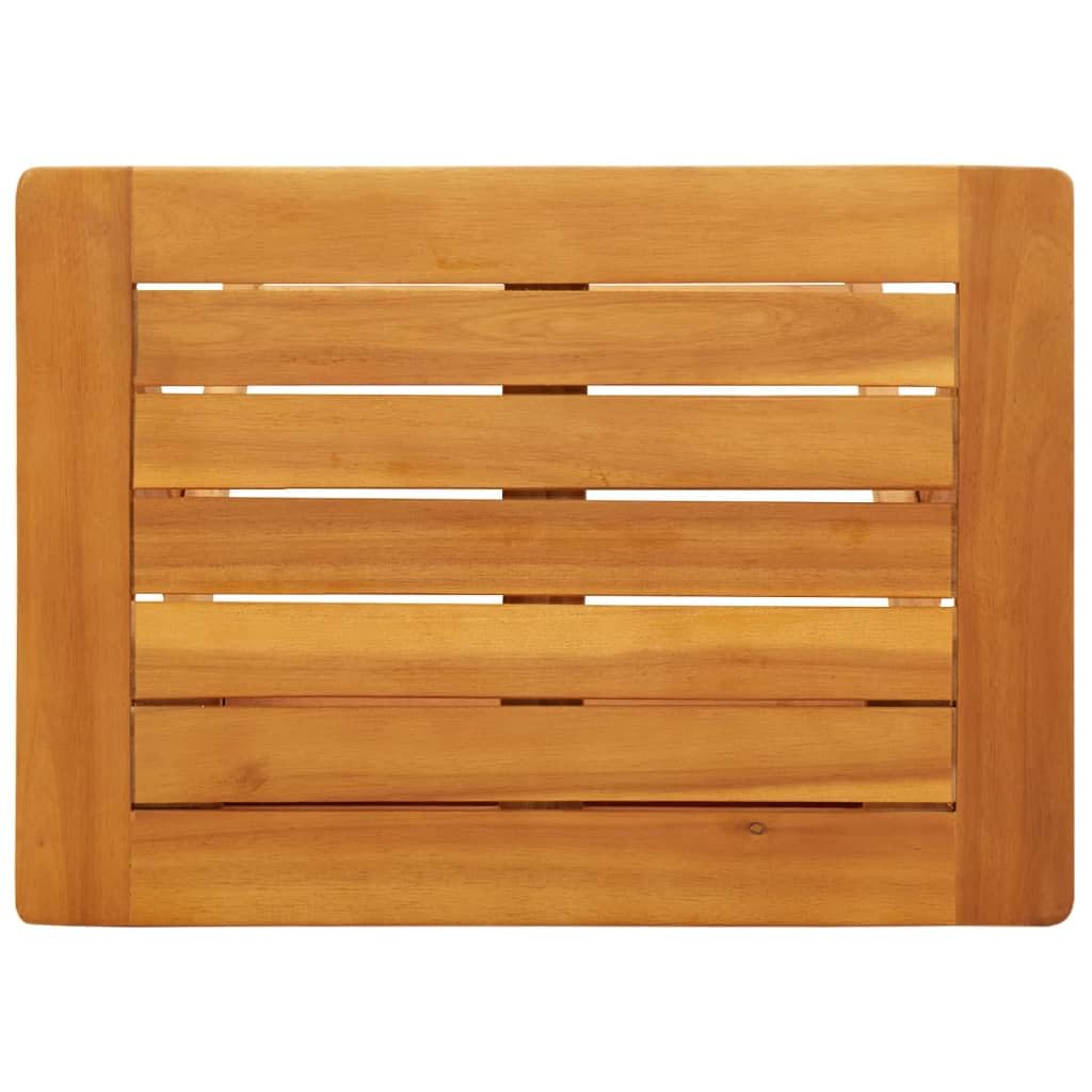 Tavolo da giardino pieghevole, 50 x 36 x 60 cm, in legno massiccio di acacia | Robusto legno duro tropicale, salvaspazio, per balcone, terrazza, giardino