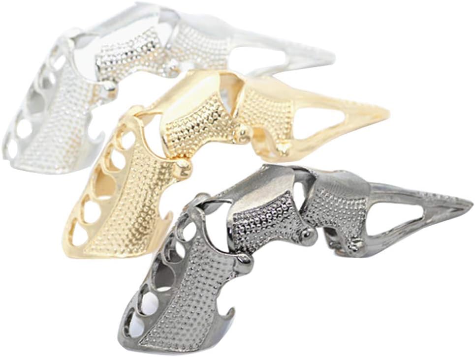Anillos De Gato Unisex - Pack De 5, Metal Negro, Aretes Punk Para Mujeres/Hombres