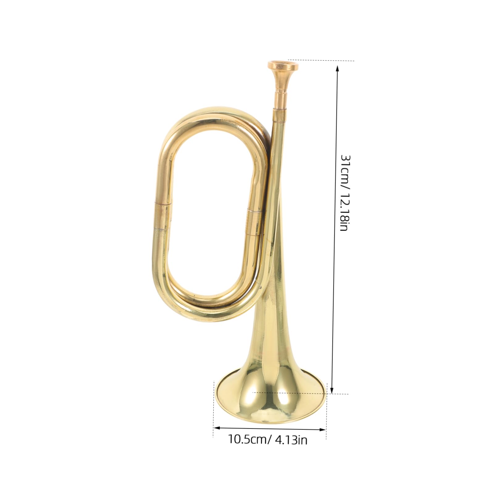 BESPORTBLE Professional Copper Alloy Trumpet for Beginners and Musicians Lightweight Horn for Easy Blowing and Comfortable Grip for Marching Bands and Orchestras