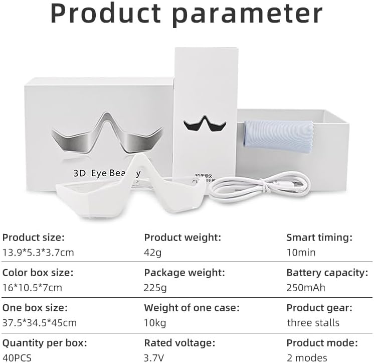 Red Light Therapy for Eyes – Microcurrent Under Eye Device for Dark Circles, Puffiness, Eye Bags, Wrinkles & Fine Lines – Hands-Free Eye Care Mask for Women & Men - Image 5