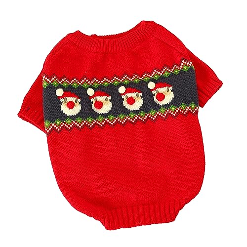 Suéter de Navidad para perro, resistente al viento, para mascotas, gatitos, ropa cálida para invierno, suéteres para perros pequeños, suéteres para perros pequeños, chaleco de Navidad