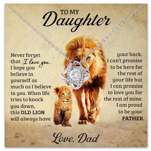 Father To Daughter Necklace - Daughter Gift, Dad Necklace - Main Image