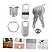 DOITOOL 1set Lock with Key Cabinet Lock for Mailboxes Toolboxes and Rvs Easy to Install with Keys Durable Locking Mechanism for Security and Convenience