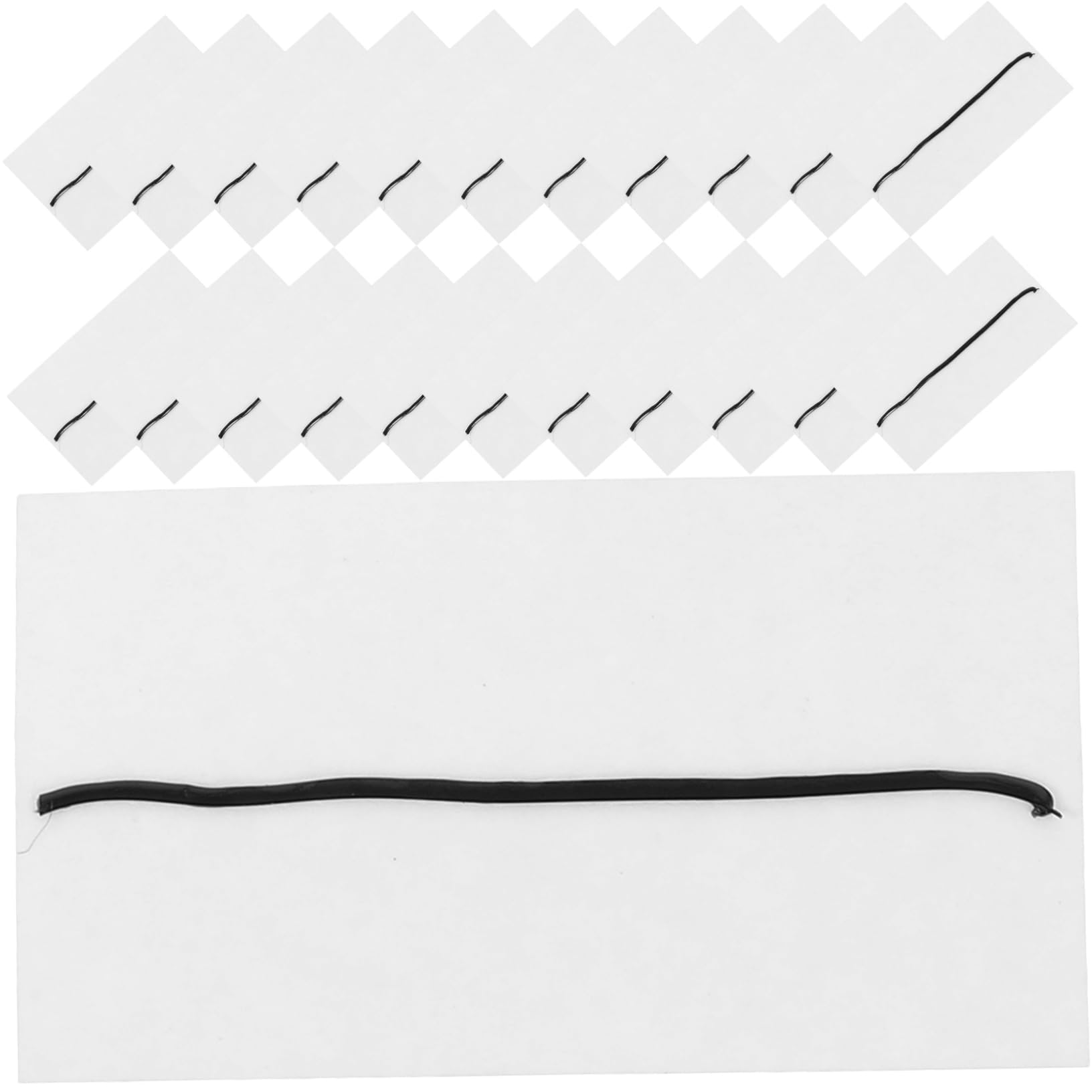 CALLARON 2 Pack Eyelash Adhesive Strips Black Glue Self-adhesive Lash Strips Easy to Apply Long-lasting Hold Waterproof for Natural Look