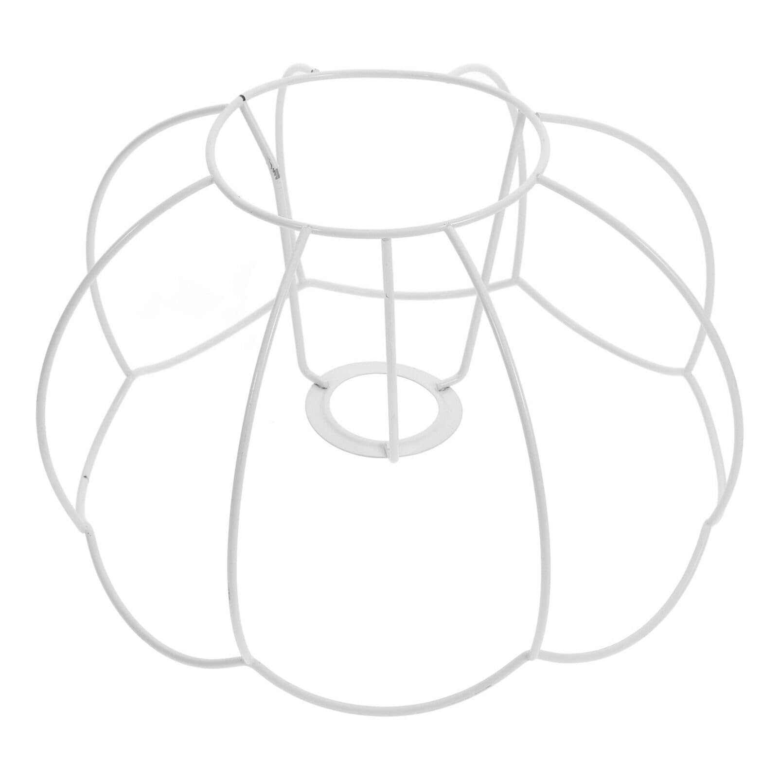 Ciieeo Vintage Pumpkin Lantern Holder Wire Lampshade Frame for DIY