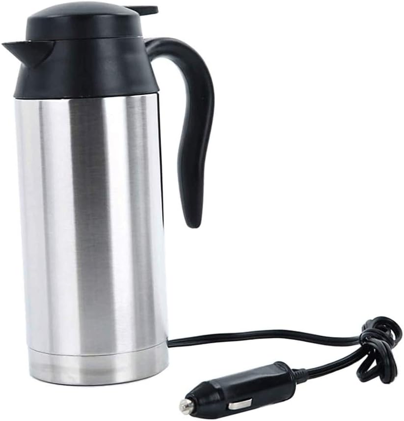 Smart Electric Heated Travel Coffee Mug for Car Stainless Steel Travel Coffee Mug Cup Heated Mug with Handle for Heating Water, Coffee, Tea Milk