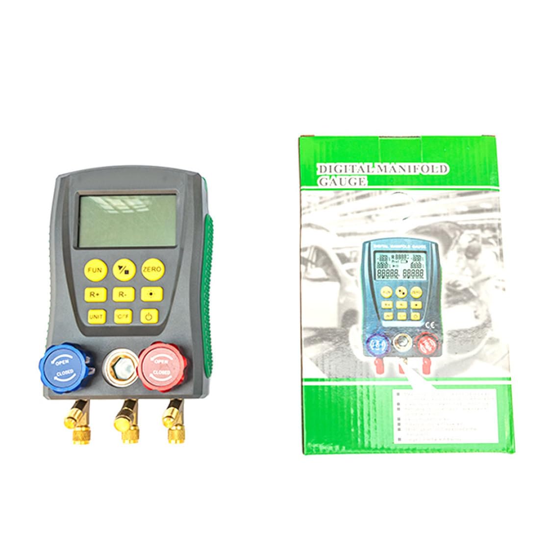 Manómetro digital de refrigeración DY517, aire acondicionado para coche, presión, temperatura, manómetro electrónico, herramientas de prueba, colector digital