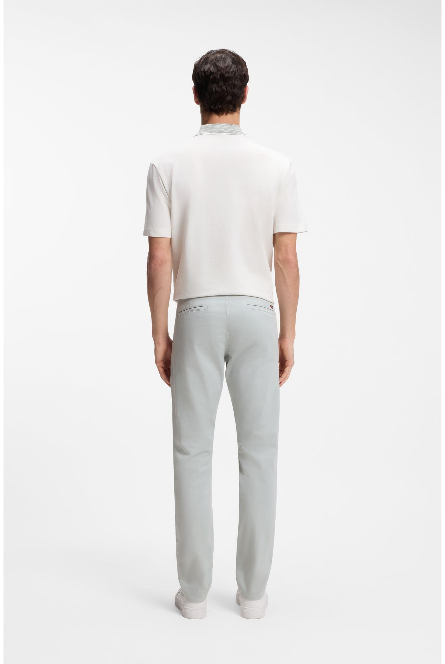 Boss Slim-fit Hose Aus Überfärbtem Elastischem Satin – Bild 4
