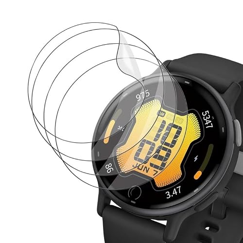 Sinskyhoo (4 Stück Folie für Garmin Vivoactive 6 Schutzfolie TPU | HD Klar Displayfolie Displayschutz Hochauflösende Weich Schutz für Garmin Vivoactive 6 Screen Protector,