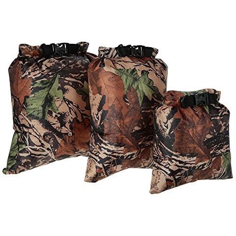 Docooler 3 Pack Waterproof Bag Lightweight Dry Bags Outdoor Ultralight Dry Sacks for Camping Hiking Traveling ,3L+5L+8L Cover