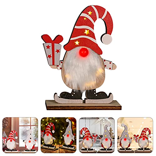 WINOMO Gnome Decorações de Natal Com Luz LED Luzes Escandinavo Natal Gnome Sueco Tomte Gnome Mesa En