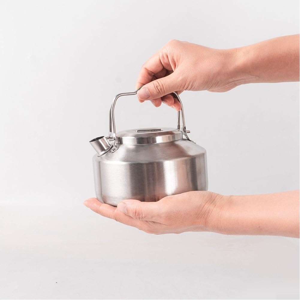 Olla para portátil para acero 304 0.9L Antióxido Duradera Olla
