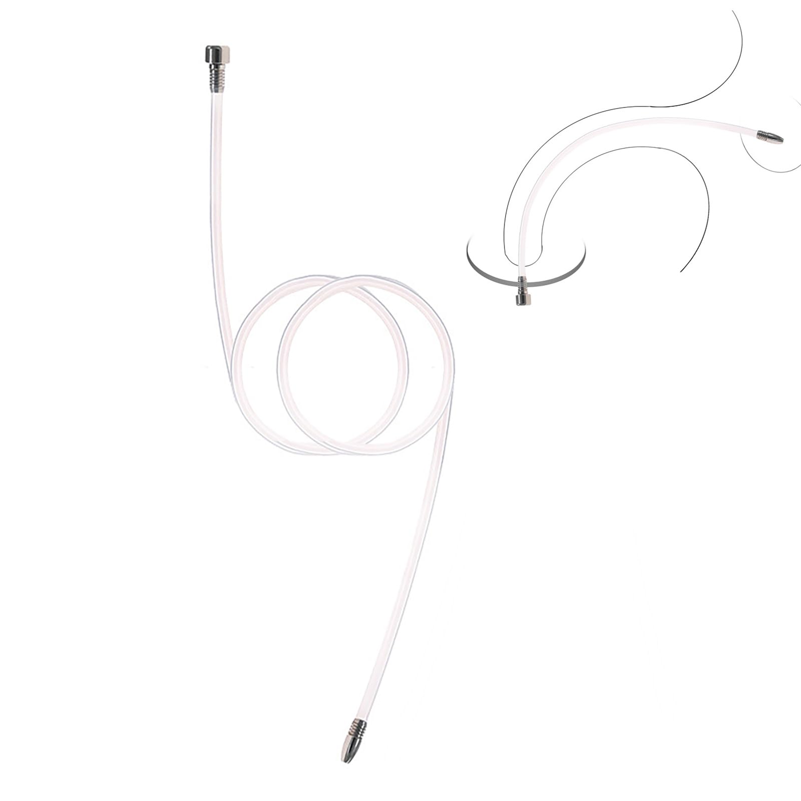 Dilatatore A Gabbia Del Pene Dilatatori Cavi in Silicone Gabbia Di Castità Giocattoli Sessuali Uretrali Per Uomini Stimolazione Uretrale Masturbazione (A-5mm)