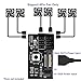 SSSUWP 12V 4 Pin PC Case Fan Speed Controller 6 Fans Support, 4-Pin PWM Fan Cooling Fan Speed Adapter Hub SATA/DC Power Input, 60W Output Max