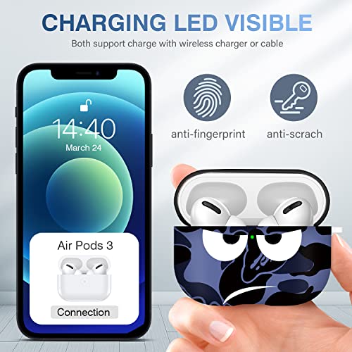 Image of for Airpods Pro 2nd Generation Case 2022, Don't Touch Me for Airpods Pro 2 Cover with Keychain Soft Cute Shockproof Cover for Women Men Compatible Apple AirPod Pro 2,Blue