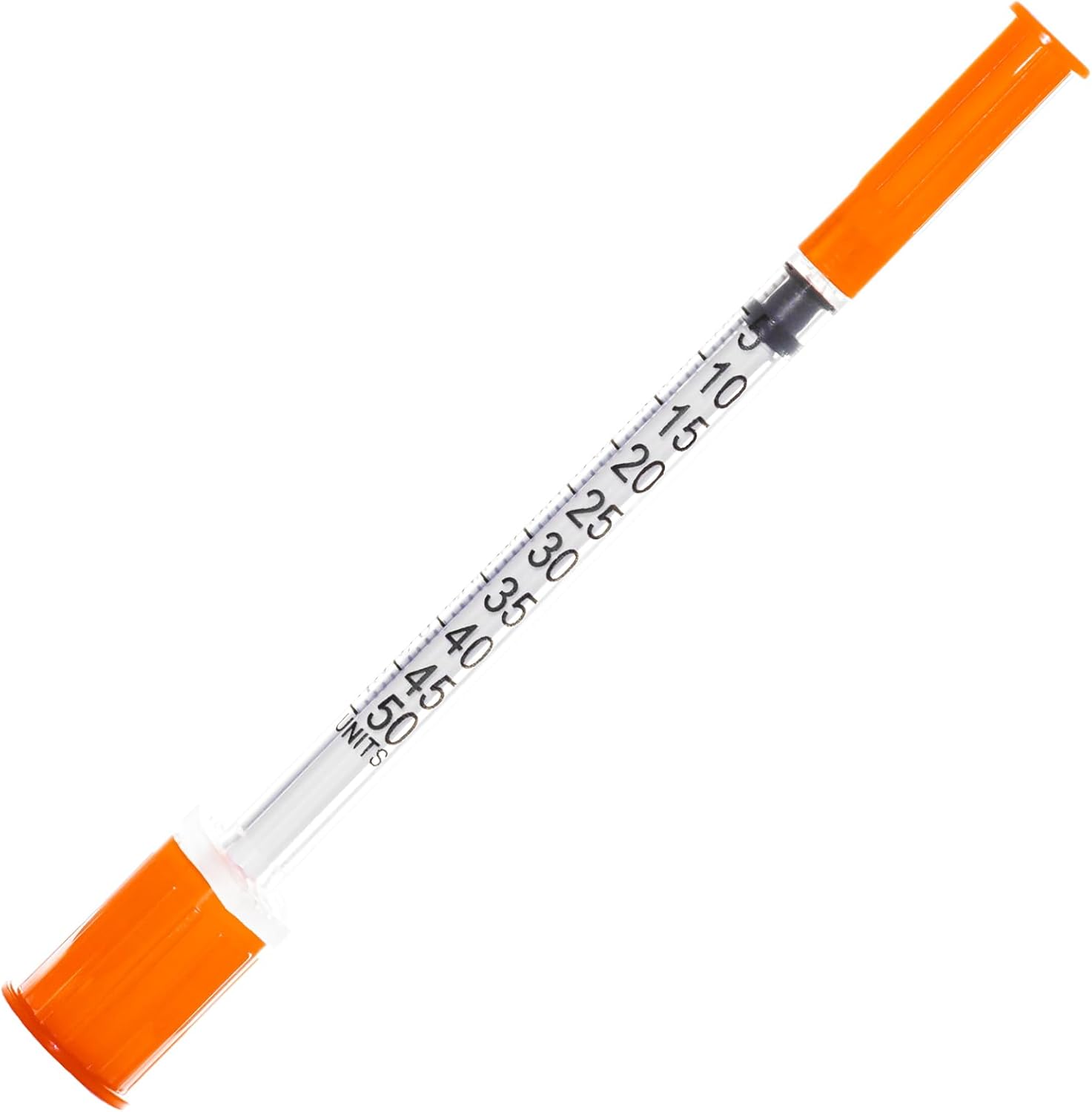 JIBENGAO U-100 Syringe with Needle 31Ga 1cc 5/16"(8mm)- Pack of 100 Pcs