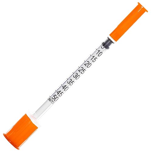 JIBENGAO Jeringas 29Ga 0.5cc 12"(12.7mm)-Paquete de 20