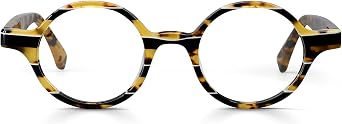 eyebobs - Wisecracker | Premium Reading Glasses for Men and Women | Round Frame for Average Faces | Available in 0.0x - 4.0x