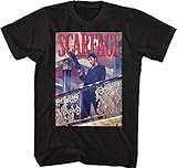 100% Baumwolle Scarface - - Herren Geländer Shot T-Shirt, Medium, Black