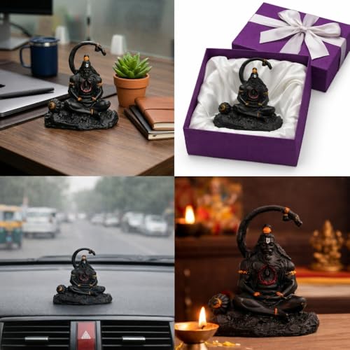 Image of VAMA Hanuman Idol with Shree Ram in Heart | Energized at Narsingh Hanuman Temple | Divine Protection, Strength, Courage & Devotion | Spiritual Idol for Home Temple & Office