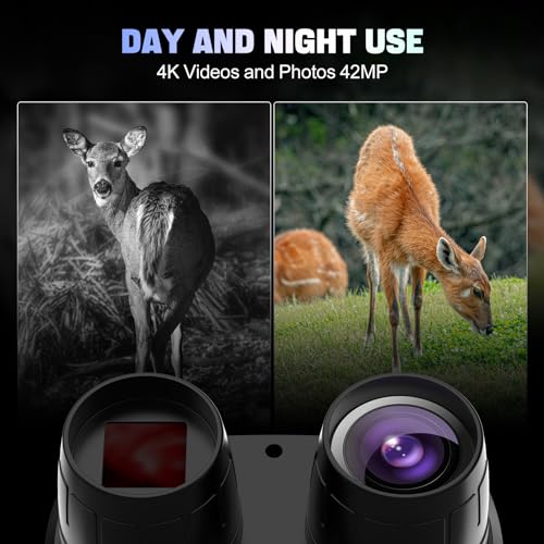 Coolifepro Visione Notturna, 4K 42MP con Batteria