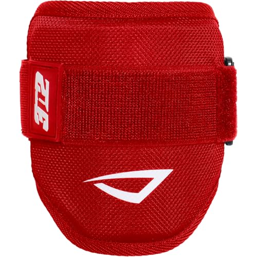 3N2 Batters Elbow Guard - Protective Guard for Baseball or Fastpitch Softball - Elbow Pad with Adjustable Straps, Lightweight, Comfortable & Protective - Red