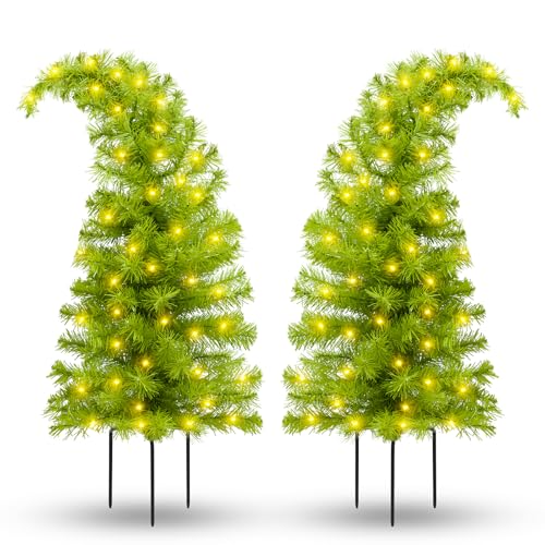 2 Pack Whimsical Christmas Urn Filler, 30 Inch Battery Operated