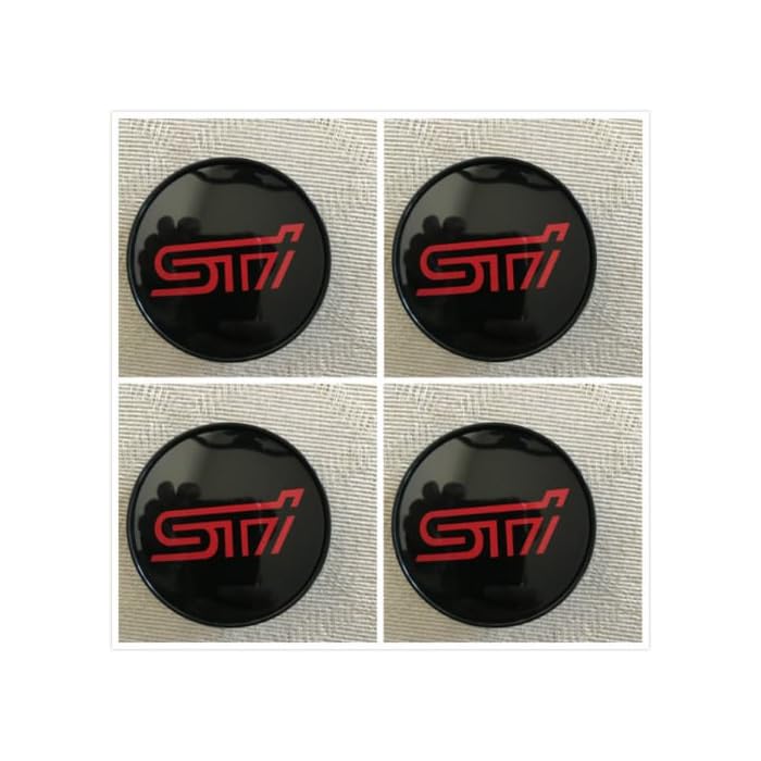 Buy Set 4 Modified 60mm Diameter For JDM Subaru STI BBS Style Impreza Wheel center caps