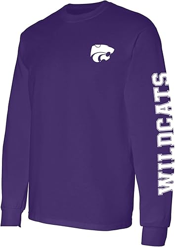 Miniatura 5 de NCAA - Camiseta de manga doble con estampado de color del equipo, universidad