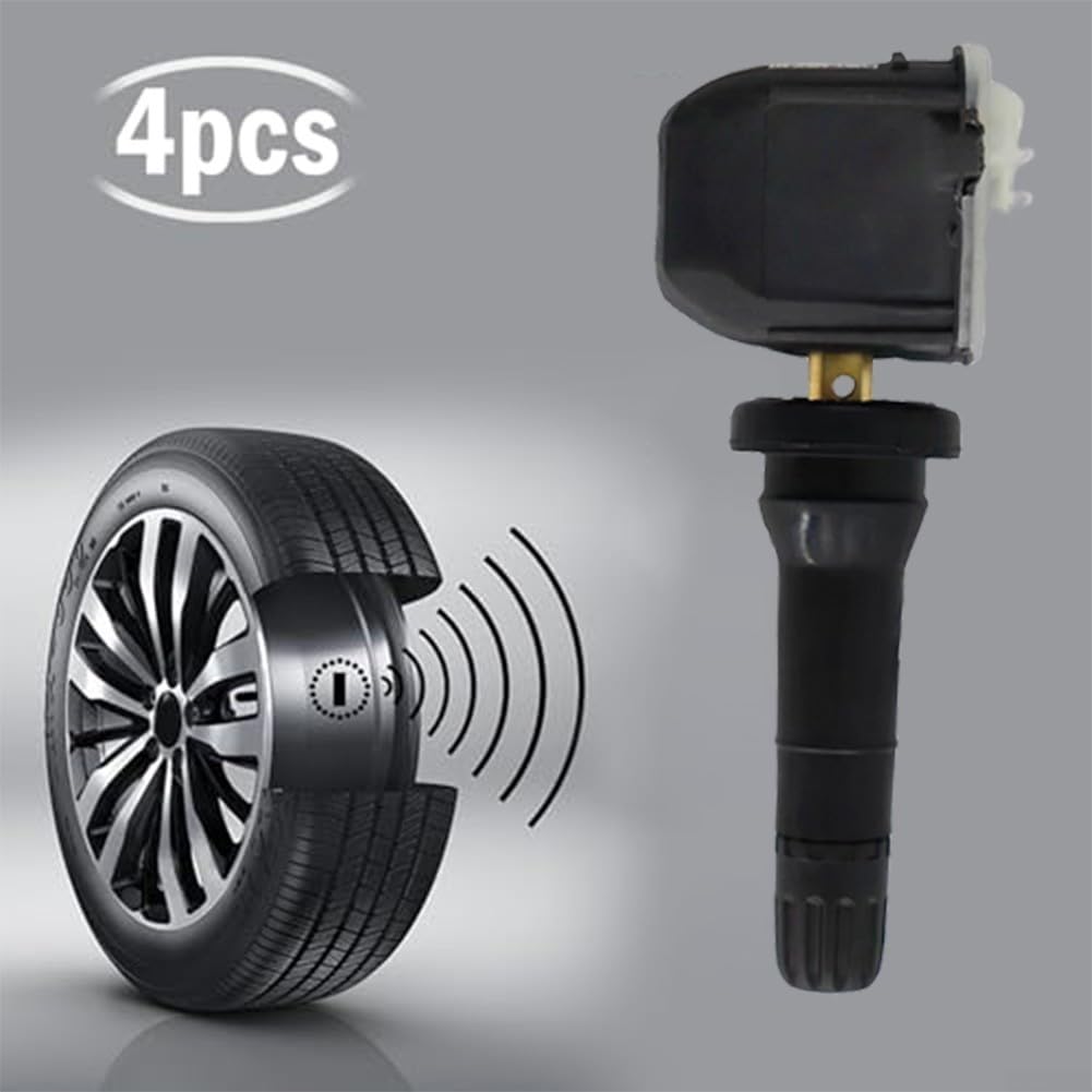 Confezione da 4 sensori di pressione dei pneumatici 13598773 per veicoli GMC compatibile con Ampera-e per Astra K per Mokka X Rocks 2015-2020
