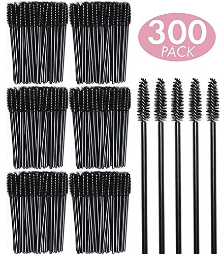 ENVII – The Beauty Brand 300PK Black Disposable Eyelash Mascara Wands Brushes Applicators Makeup Artists Kits