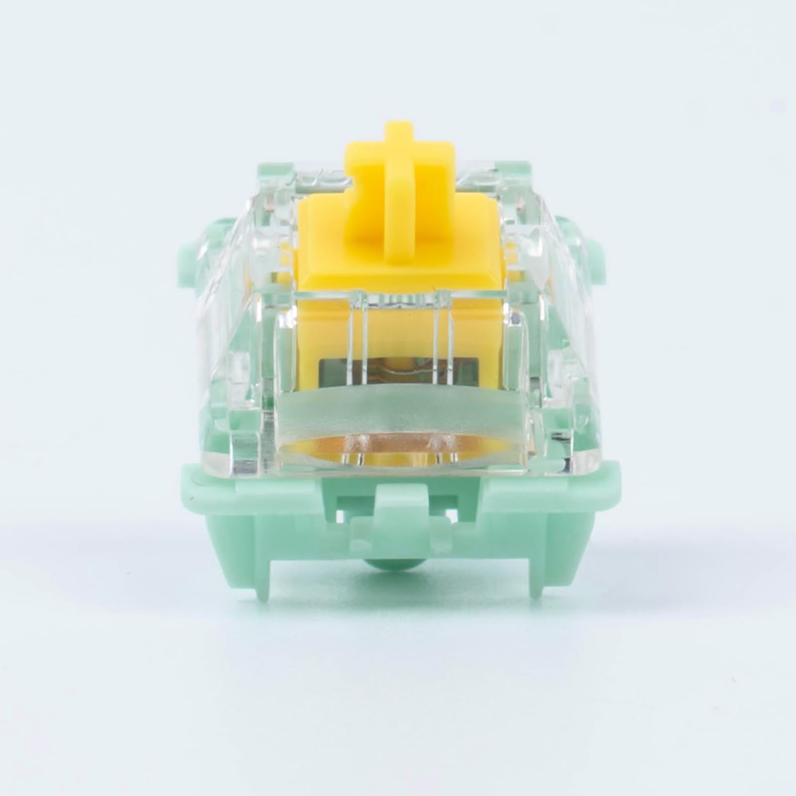 Kutethy X Gateron JADE Series 3.0 Double Stage Spring Yellow Switches,3-Pin 55gf Linear/Pre Lubed for Mechanical Keyboard (Yellow,90pcs)